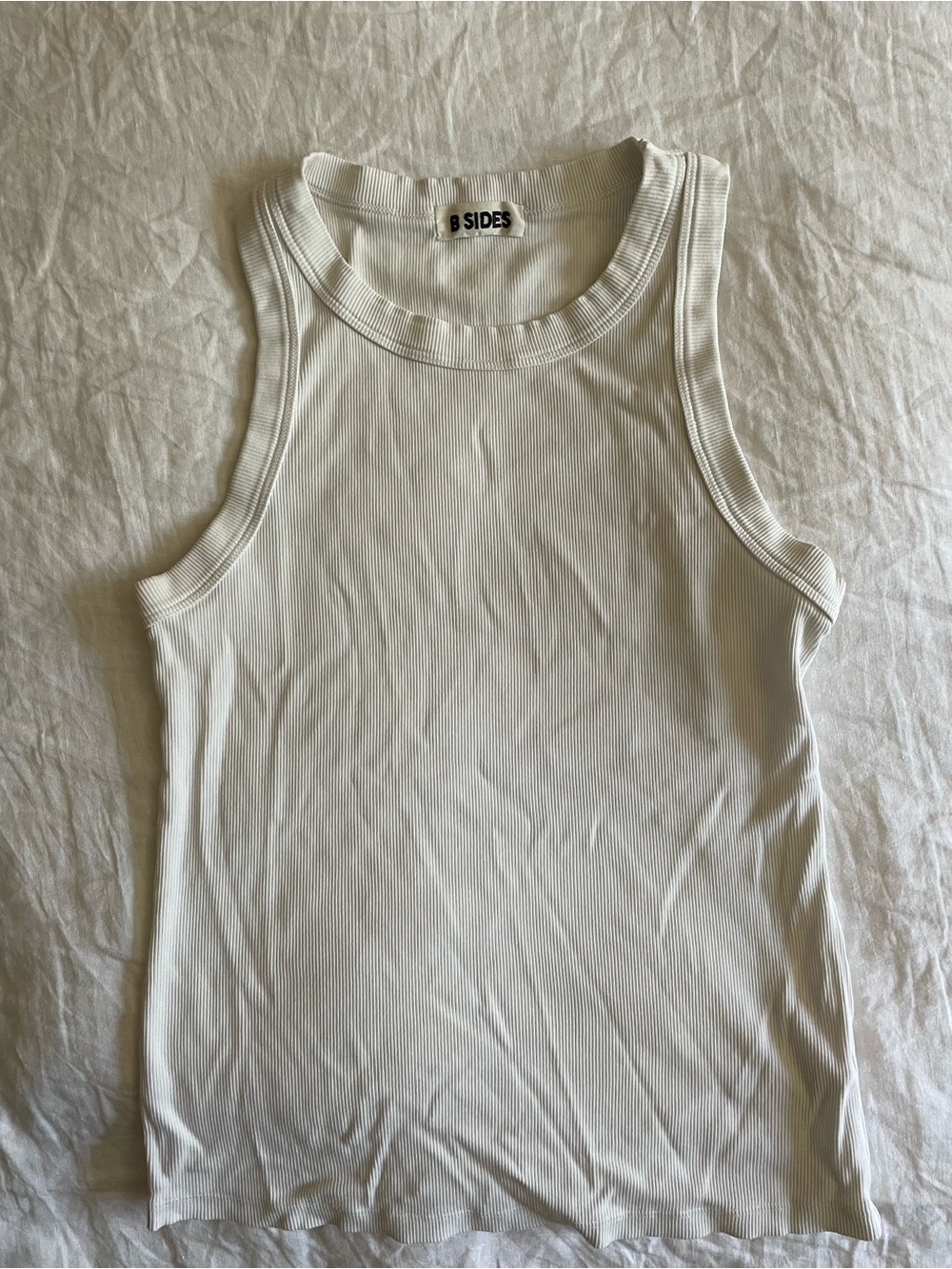 B Sides White Rib Tank - Picture 2 of 3